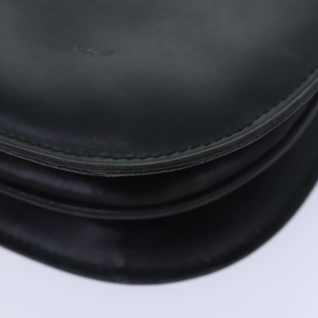 GUCCI Shoulder Bag Leather Black bs18161