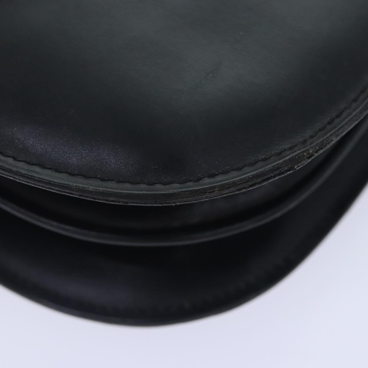 GUCCI Shoulder Bag Leather Black bs18161