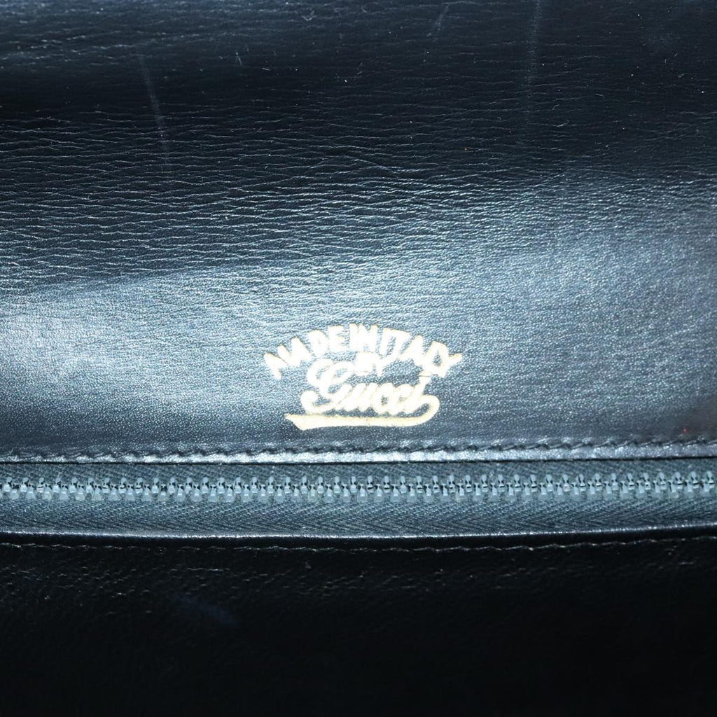 GUCCI Shoulder Bag Leather Black bs18161