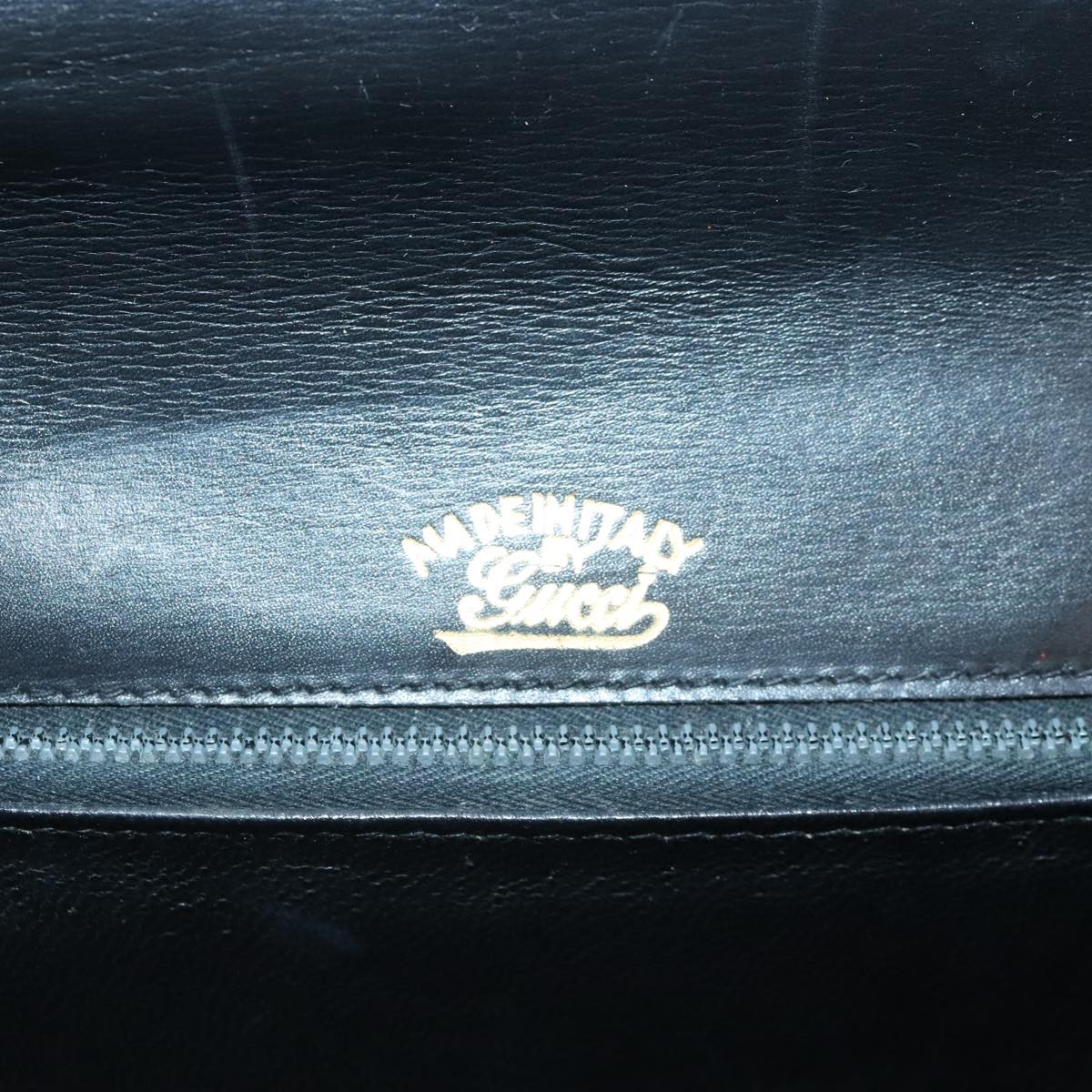 GUCCI Shoulder Bag Leather Black bs18161