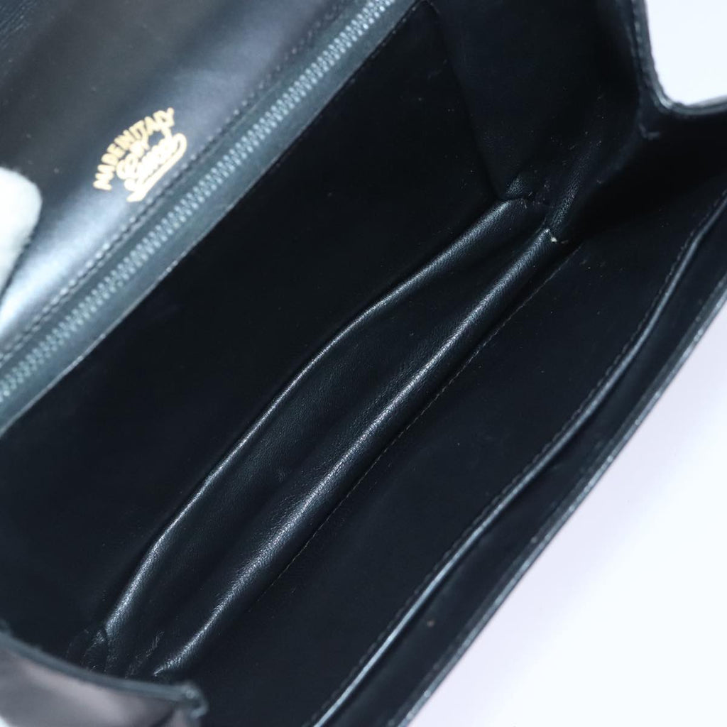 GUCCI Shoulder Bag Leather Black bs18161