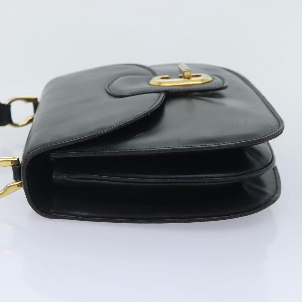 GUCCI Shoulder Bag Leather Black bs18161