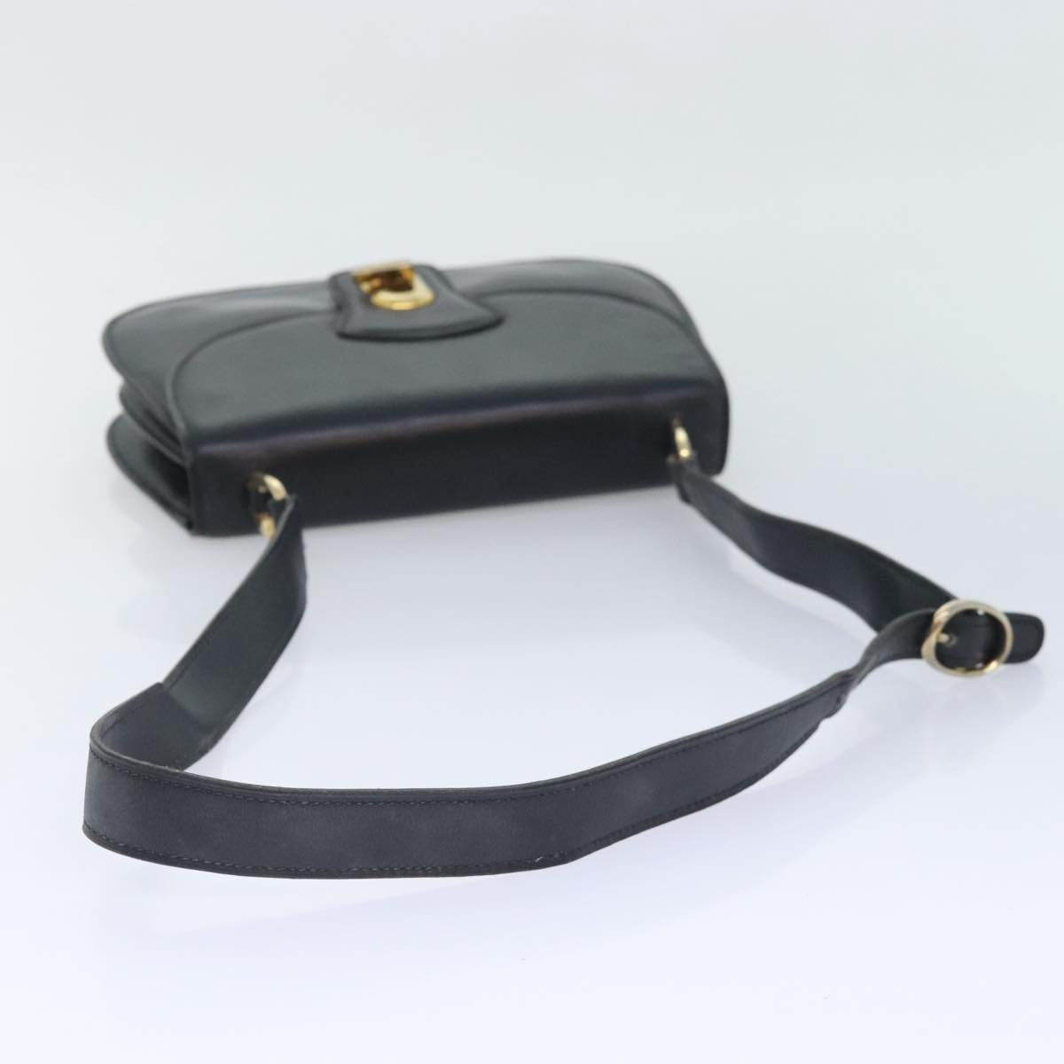 GUCCI Shoulder Bag Leather Black bs18161