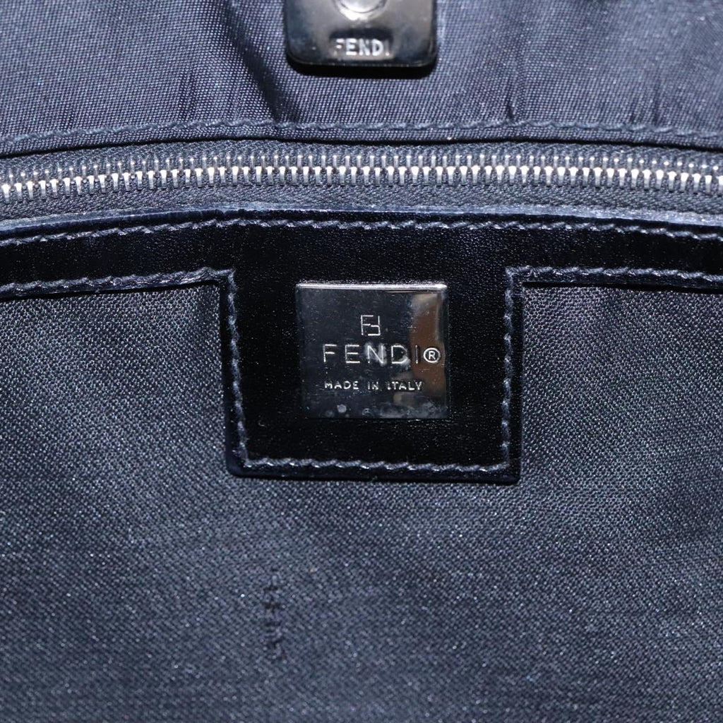 FENDI Shoulder Bag Nylon Black Silver bs18165