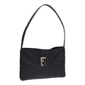 FENDI Shoulder Bag Nylon Black Silver bs18165