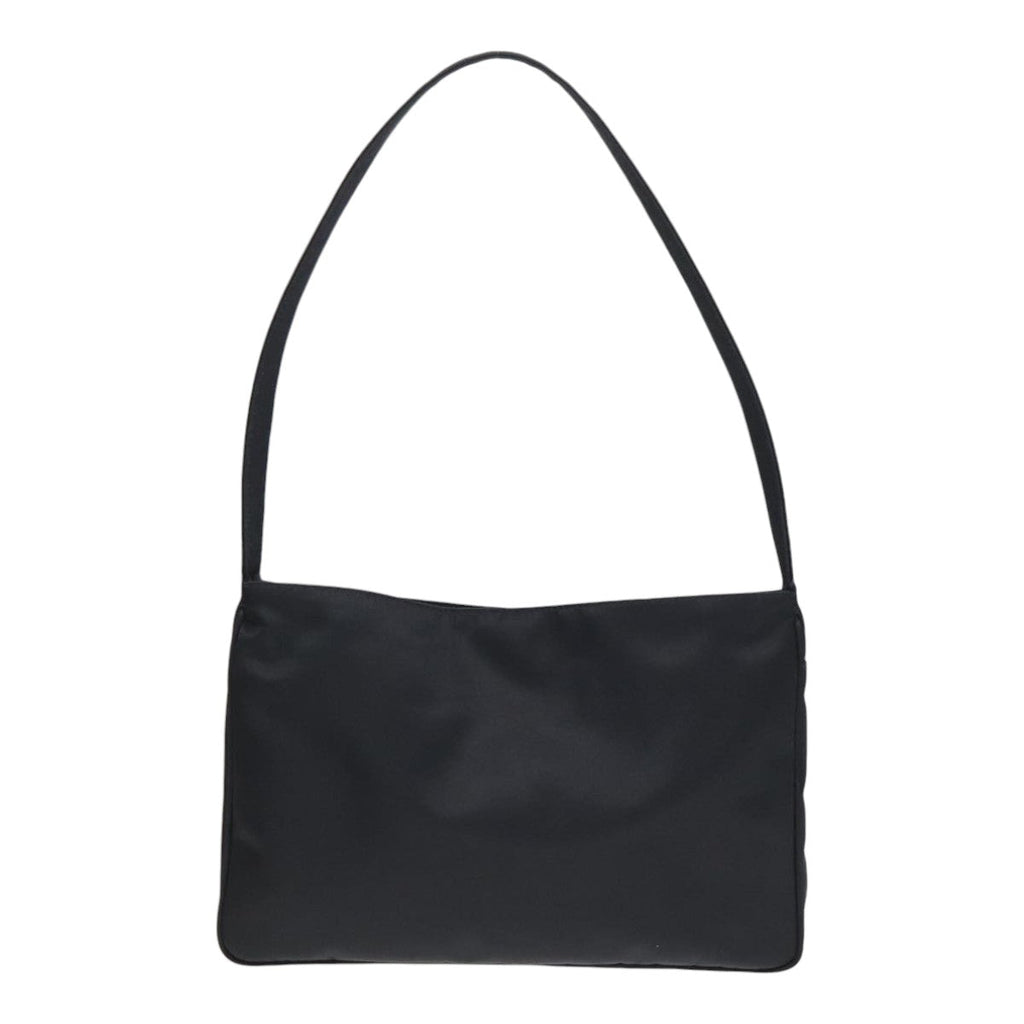 FENDI Shoulder Bag Nylon Black Silver bs18165