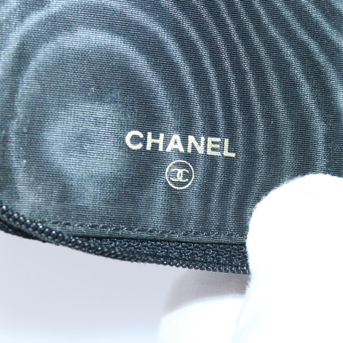 CHANEL Key Case Caviar Skin Black Gold CC bs18348