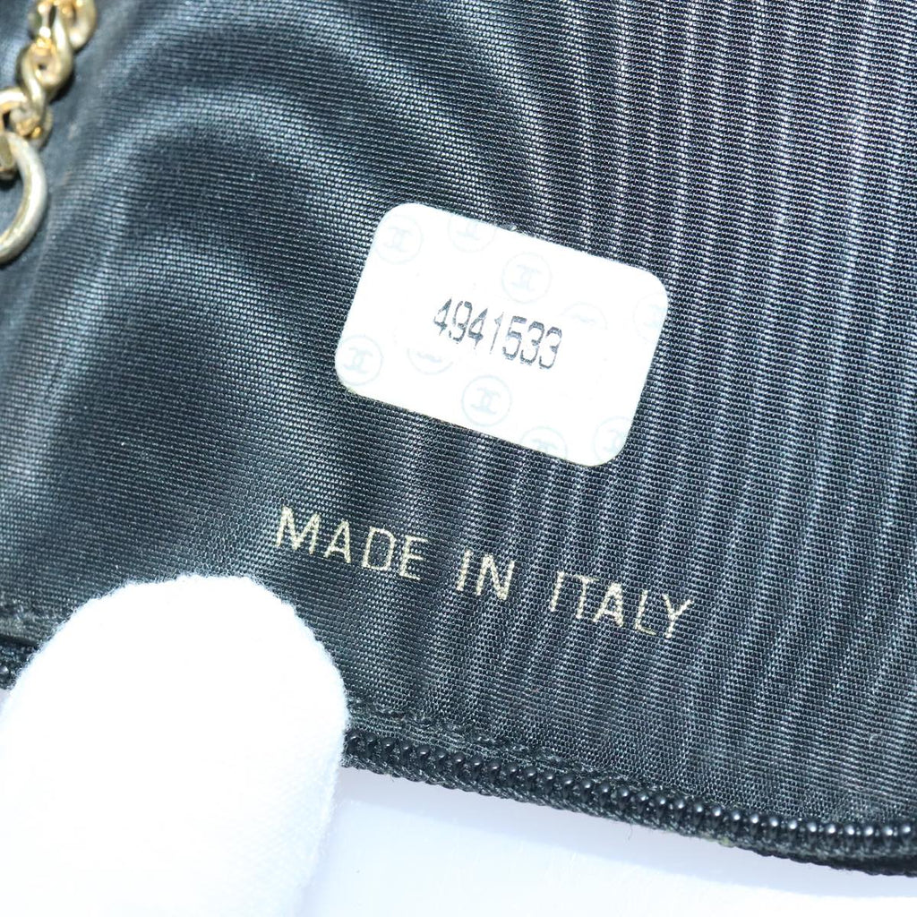 CHANEL Key Case Caviar Skin Black Gold CC bs18348