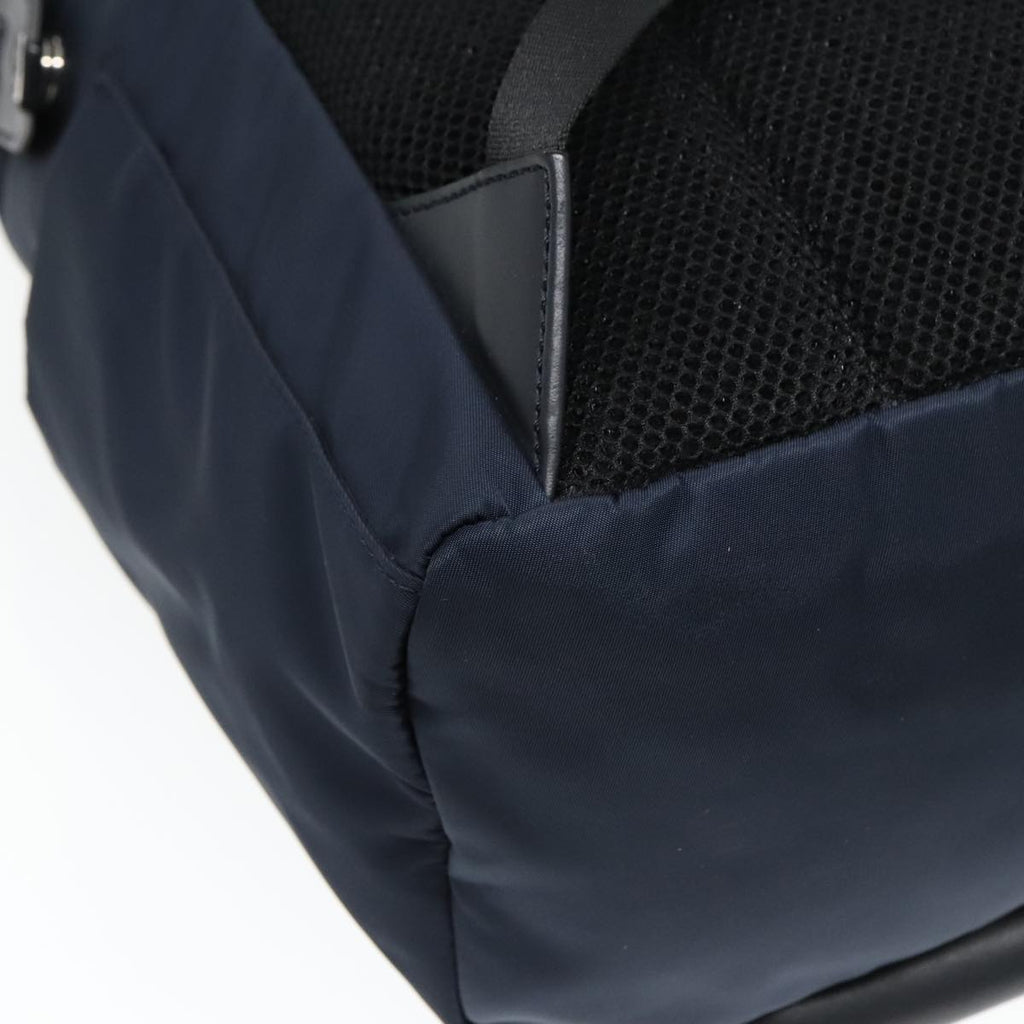 FENDI Backpack Nylon Navy Silver bs18443