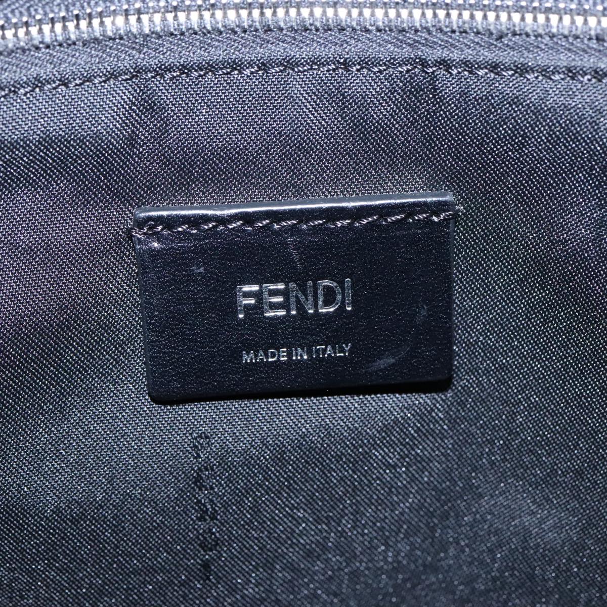 FENDI Backpack Nylon Navy Silver bs18443