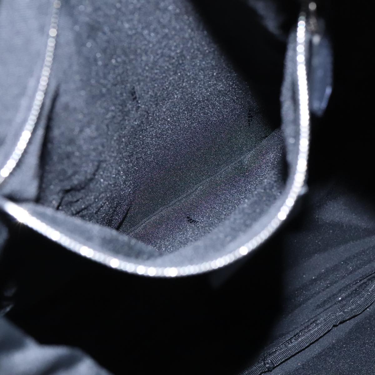 FENDI Backpack Nylon Navy Silver bs18443