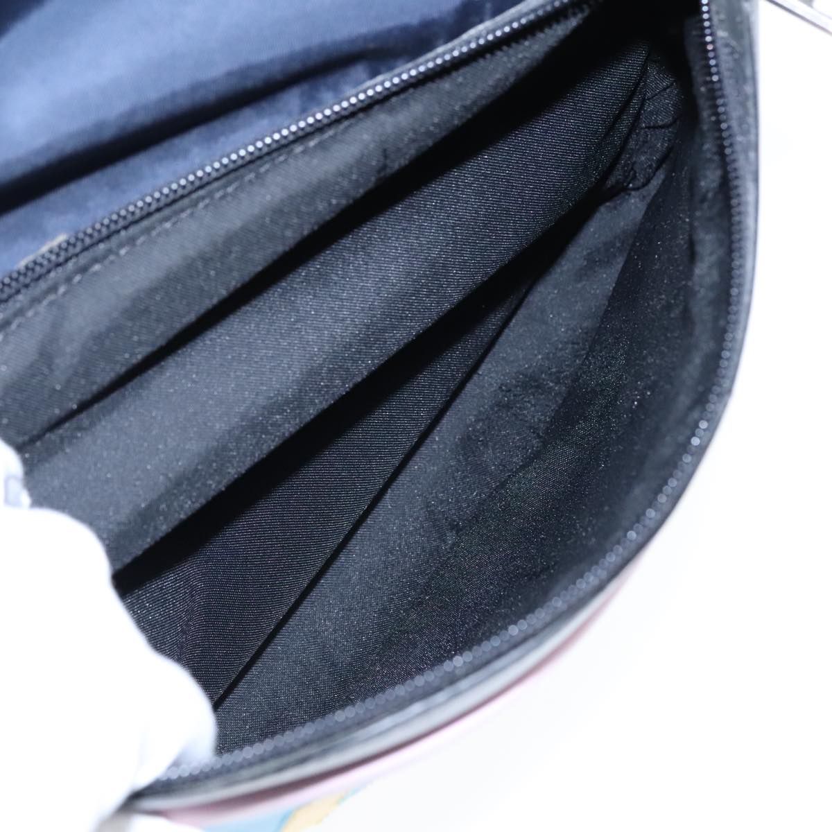 FENDI Backpack Nylon Navy Silver bs18443