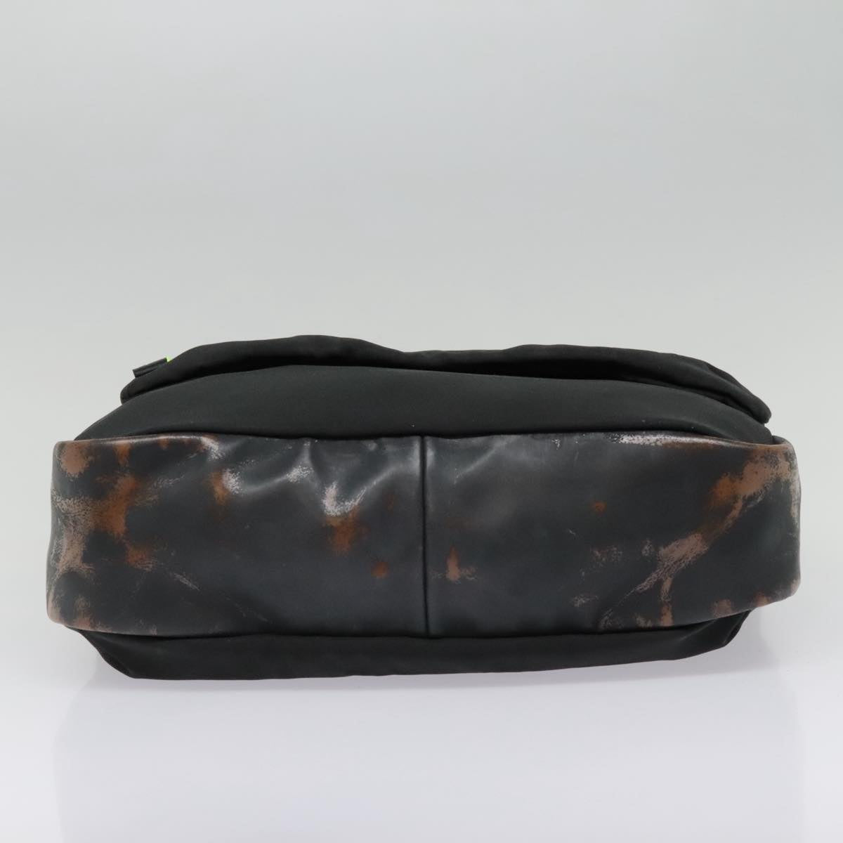 CHANEL Sports Shoulder Bag Nylon Black Silver CC bs18444