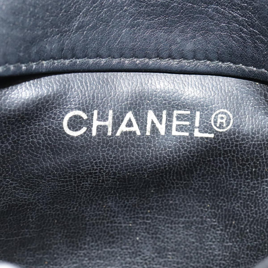 CHANEL Chain Waist bag Lamb Skin Black Gold CC bs18476