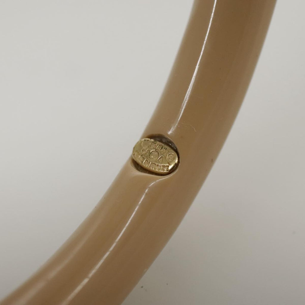 CHANEL Bracelet Plastic Beige CC bs18699