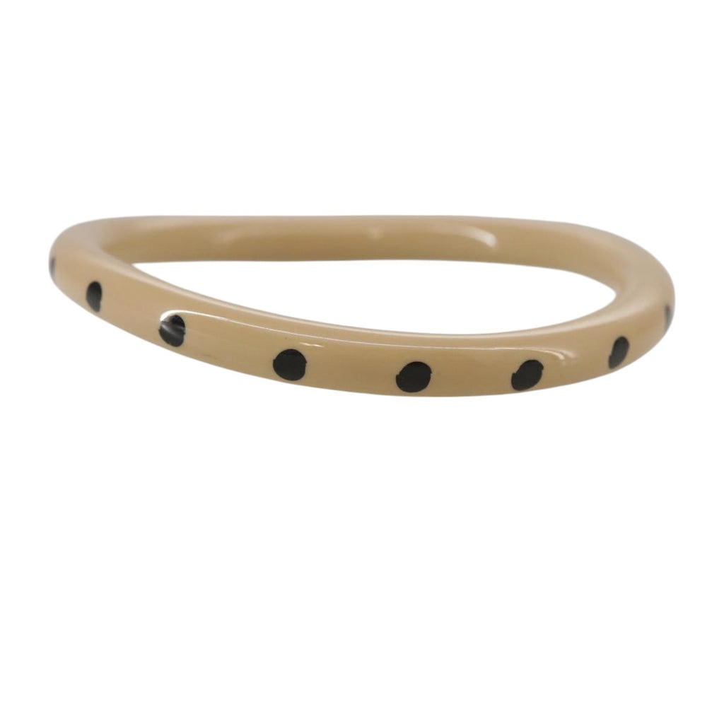 CHANEL Bracelet Plastic Beige CC bs18699