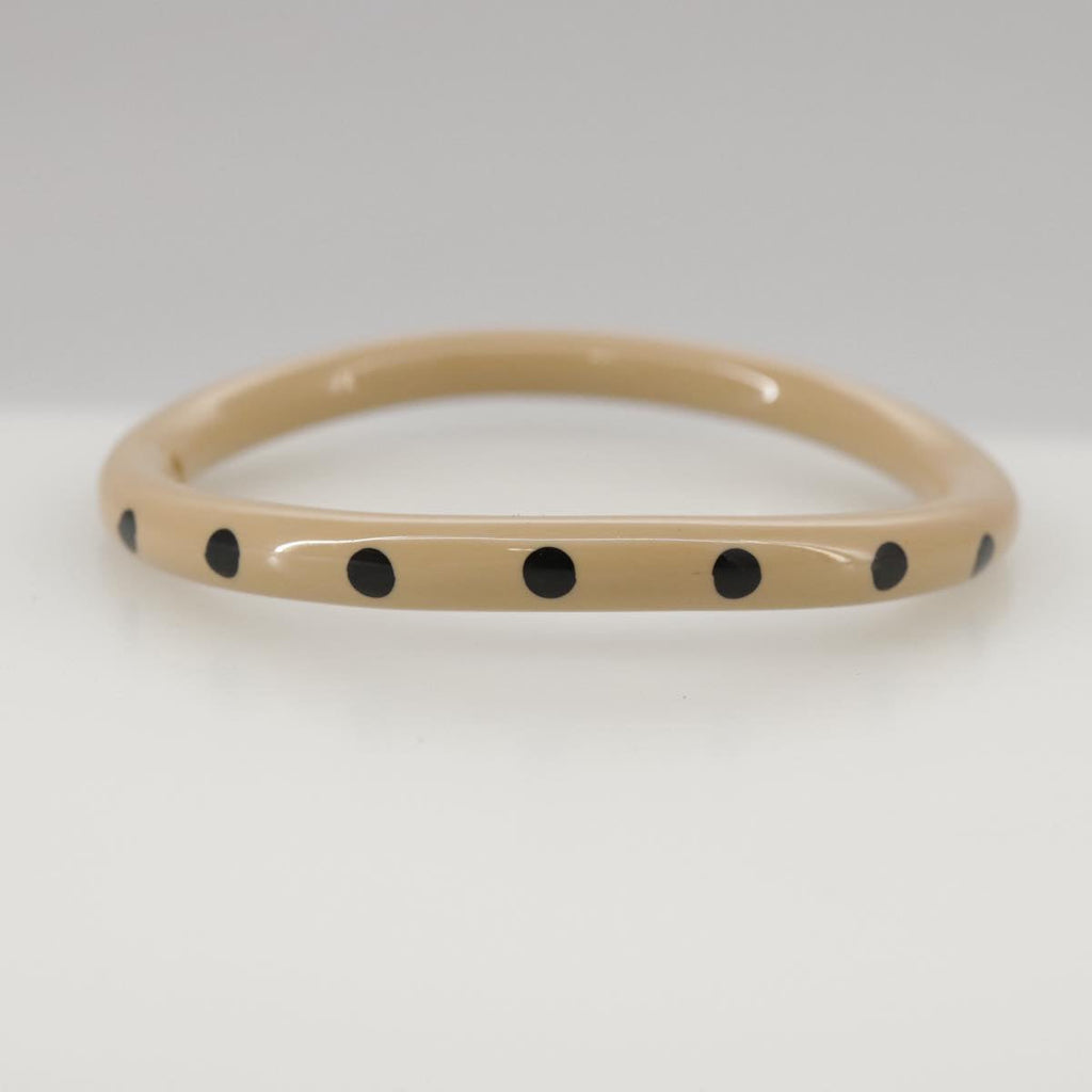 CHANEL Bracelet Plastic Beige CC bs18699
