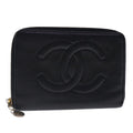 CHANEL Wallet Caviar Skin Black Gold CC bs18702