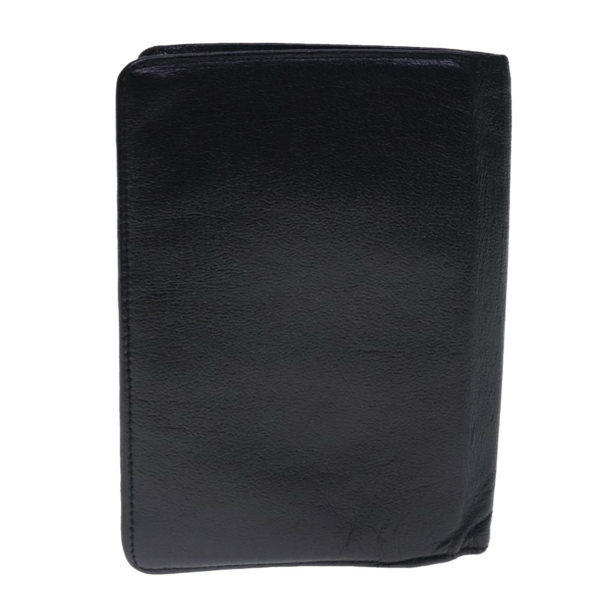 CHANEL COCO Mark Wallet Leather Black Gold CC bs18721