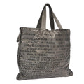 CHANEL Unlimited Tote Bag Nylon Silver CC bs18754