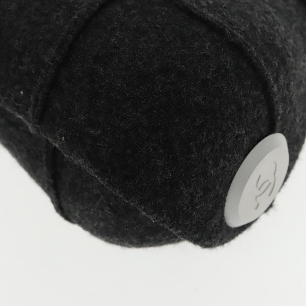 CHANEL Hip bag Hand Bag Wool Gray CC bs18826