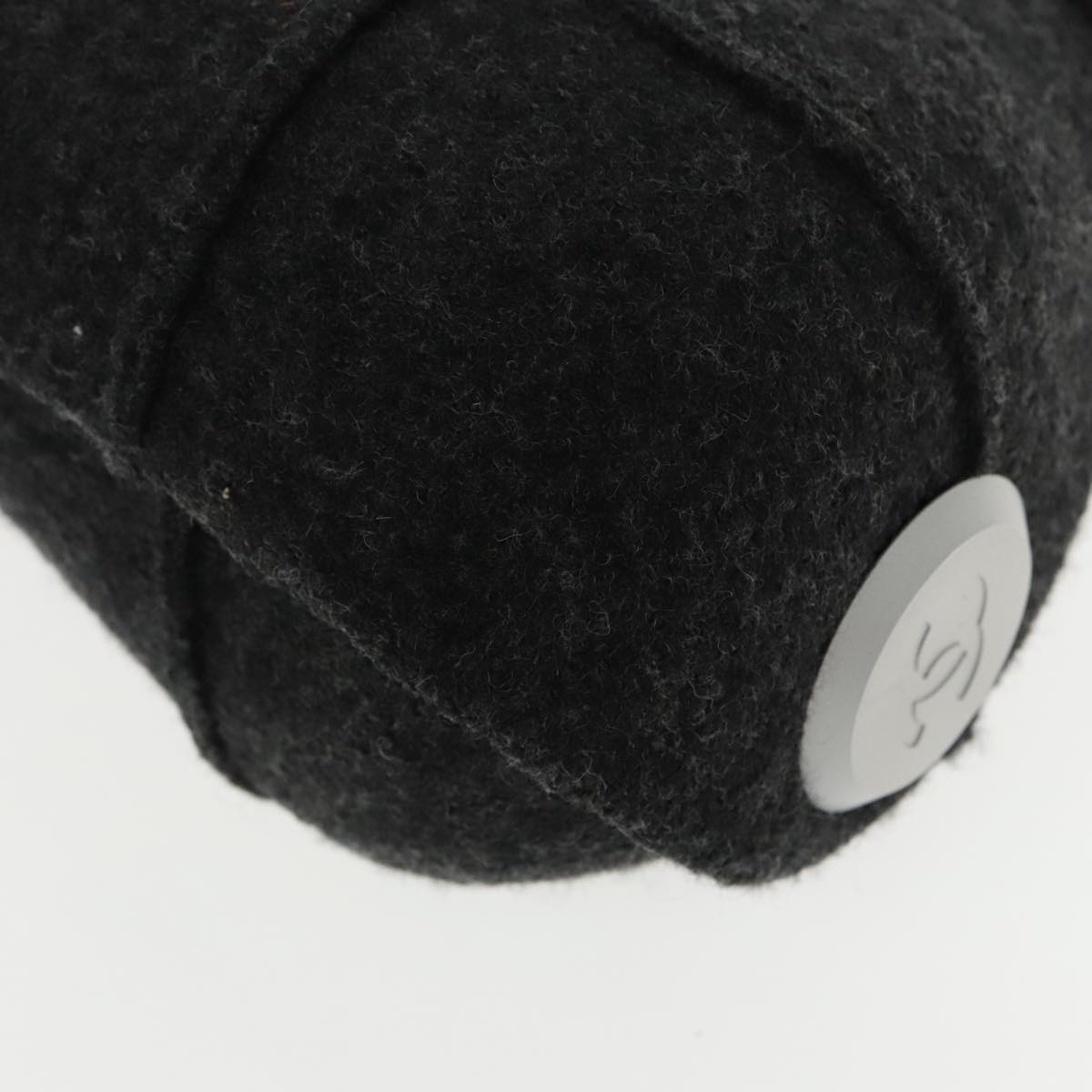 CHANEL Hip bag Hand Bag Wool Gray CC bs18826