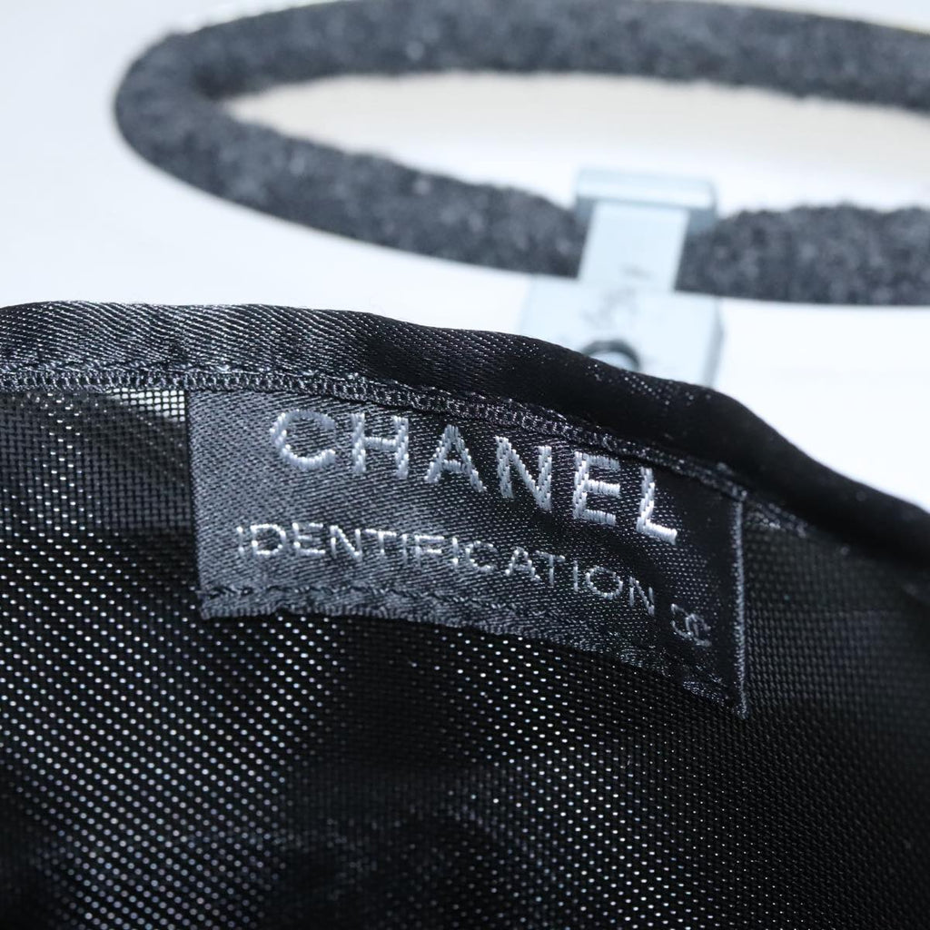 CHANEL Hip bag Hand Bag Wool Gray CC bs18826