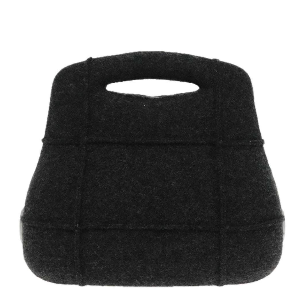 CHANEL Hip bag Hand Bag Wool Gray CC bs18826