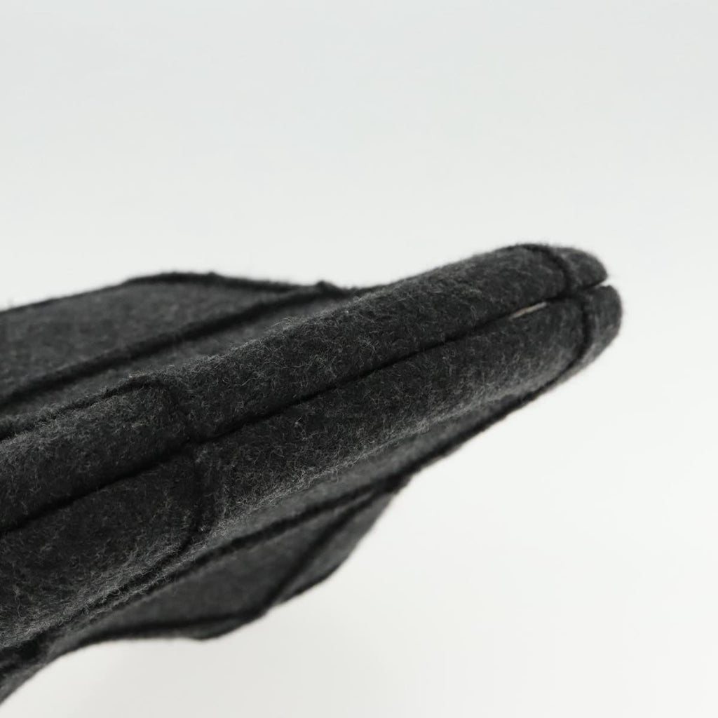 CHANEL Hip bag Hand Bag Wool Gray CC bs18826