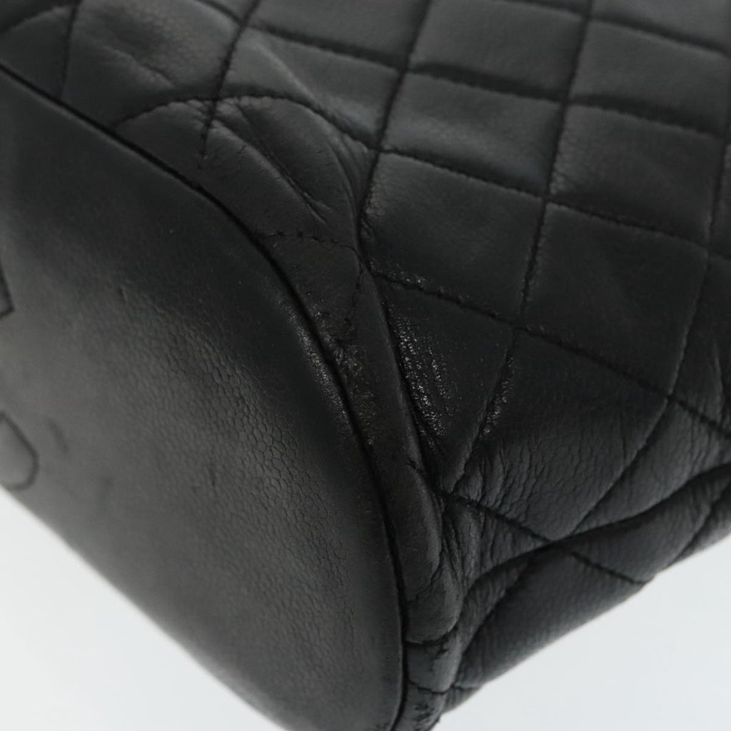CHANEL Matelasse Tote Bag Caviar Skin Black CC bs18884