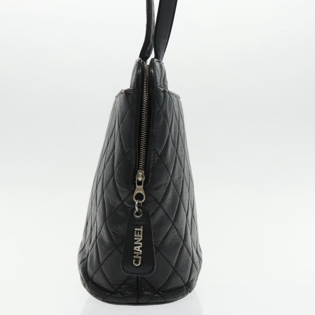 CHANEL Matelasse Tote Bag Caviar Skin Black CC bs18884