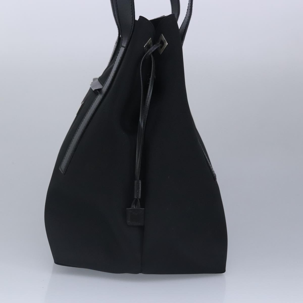 GUCCI Shoulder Bag Canvas Black Silver bs19043