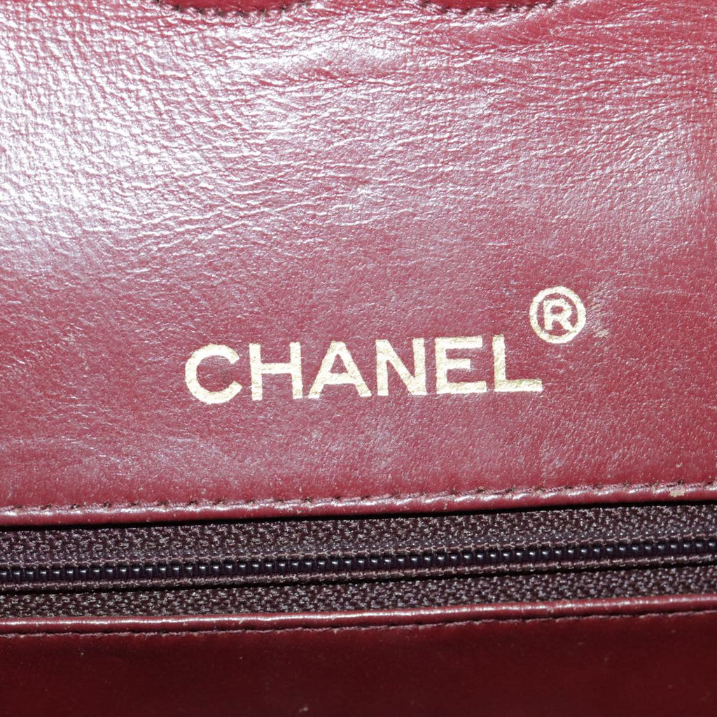 CHANEL Matrasse Chain Shoulder Bag Lamb Skin Black Gold CC bs19047A