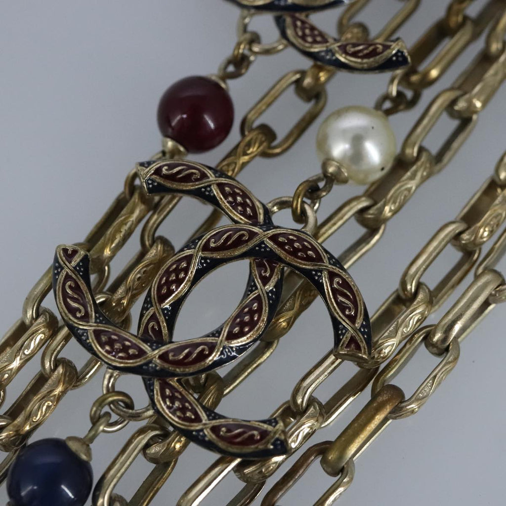 CHANEL Necklace metal Gold Tone CC bs19061