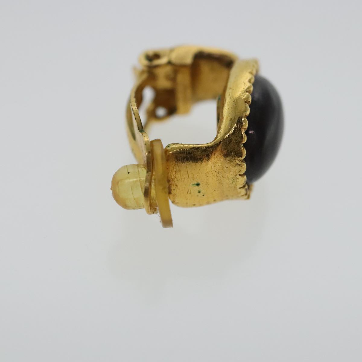 CHANEL Earring metal Gold Tone CC bs19064
