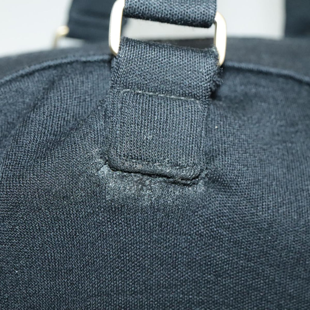 CHANEL Hand Bag Cotton Black Gold CC bs19294