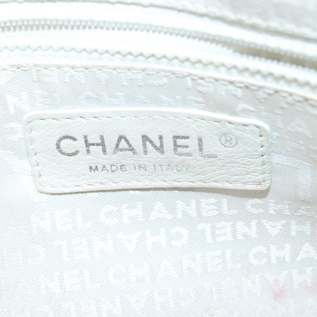 CHANEL Hand Bag Canvas Leather Pink Silver CC bs19432