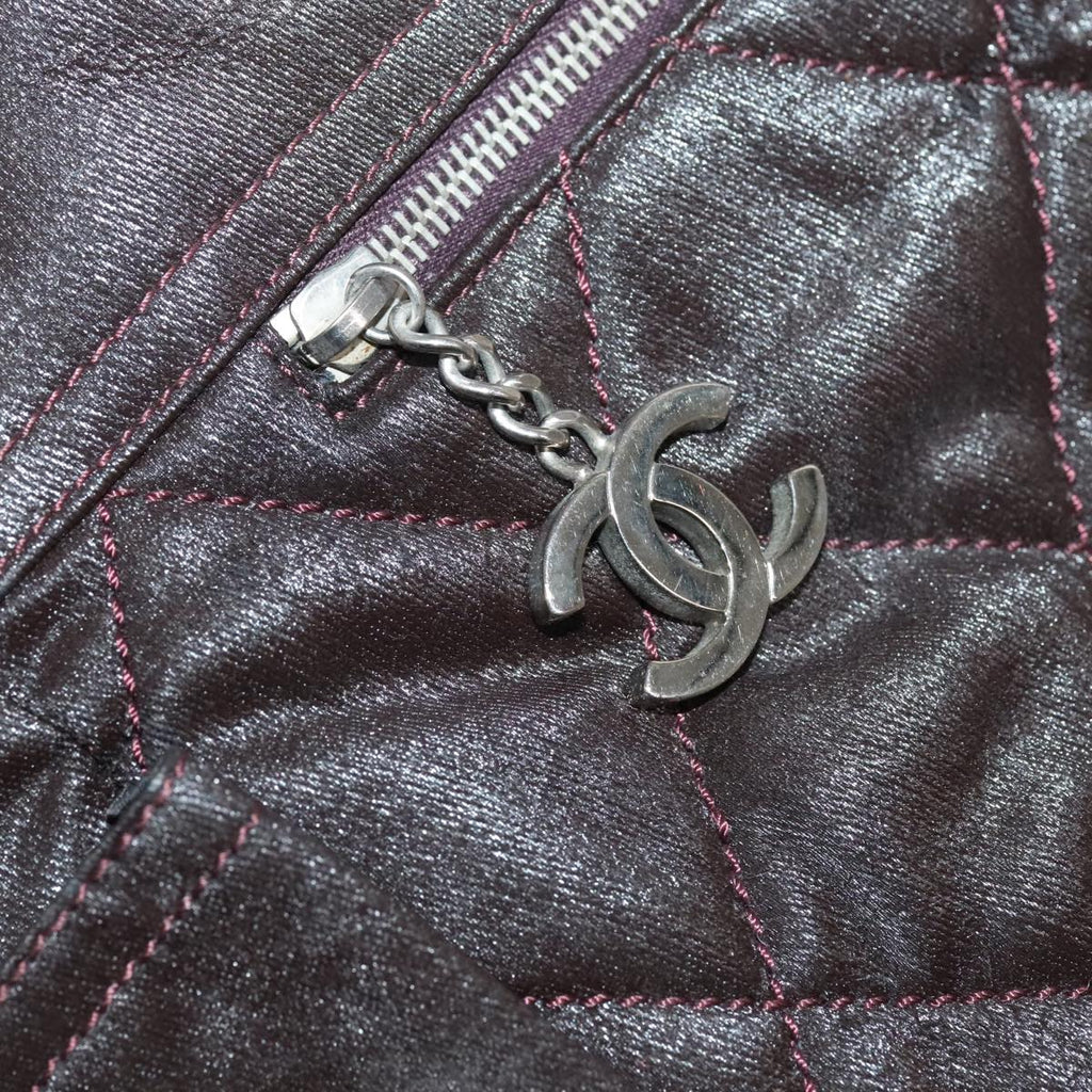 CHANEL Paris Biarritz Tote Bag Coated Canvas Brown Silver CC bs19435