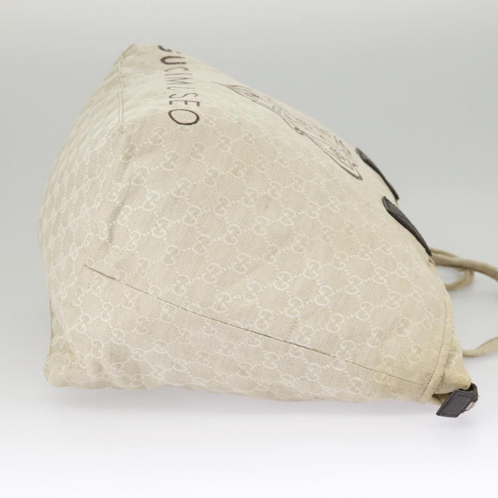 GUCCI GG Canvas Tote Bag Beige Silver 283416 bs19440