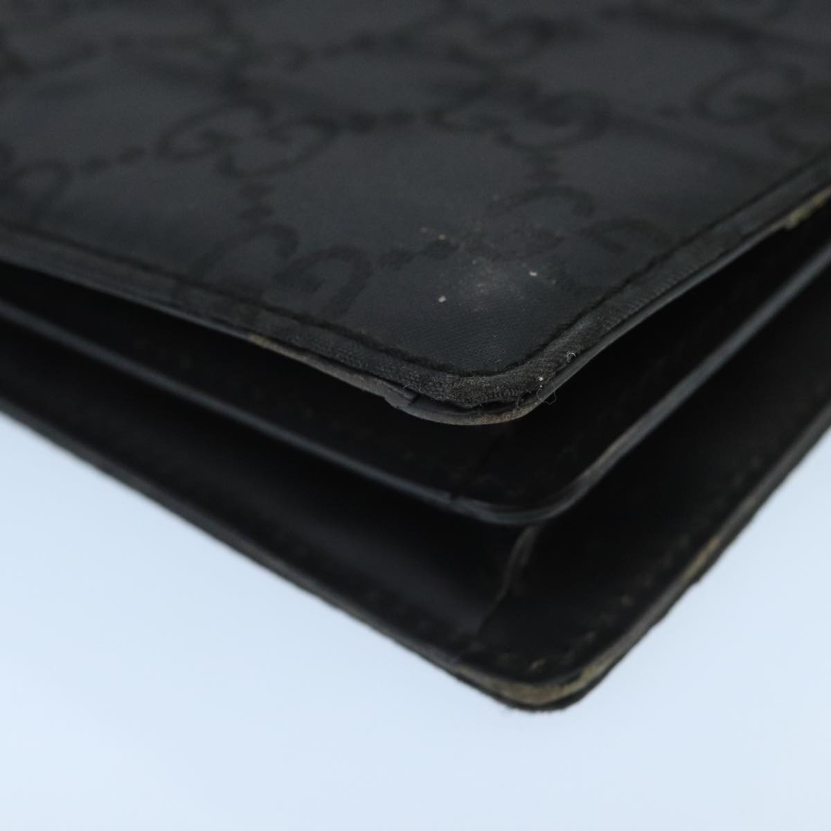 GUCCI GG Canvas Clutch Bag Black Silver 018 1600 bs19445