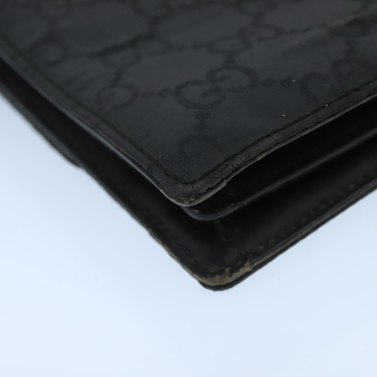 GUCCI GG Canvas Clutch Bag Black Silver 018 1600 bs19445