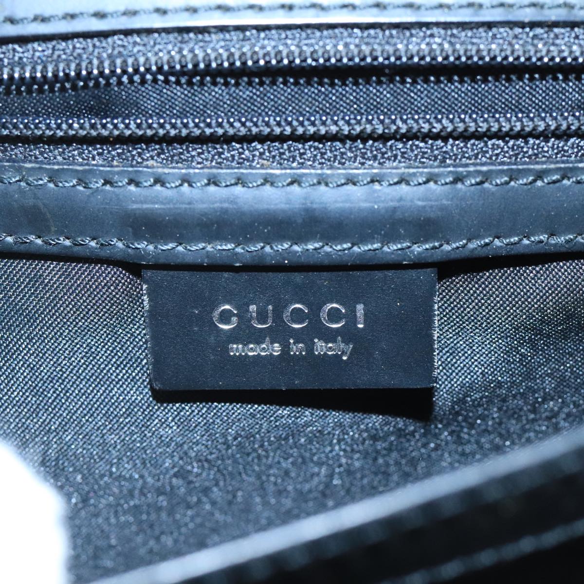 GUCCI GG Canvas Clutch Bag Black Silver 018 1600 bs19445