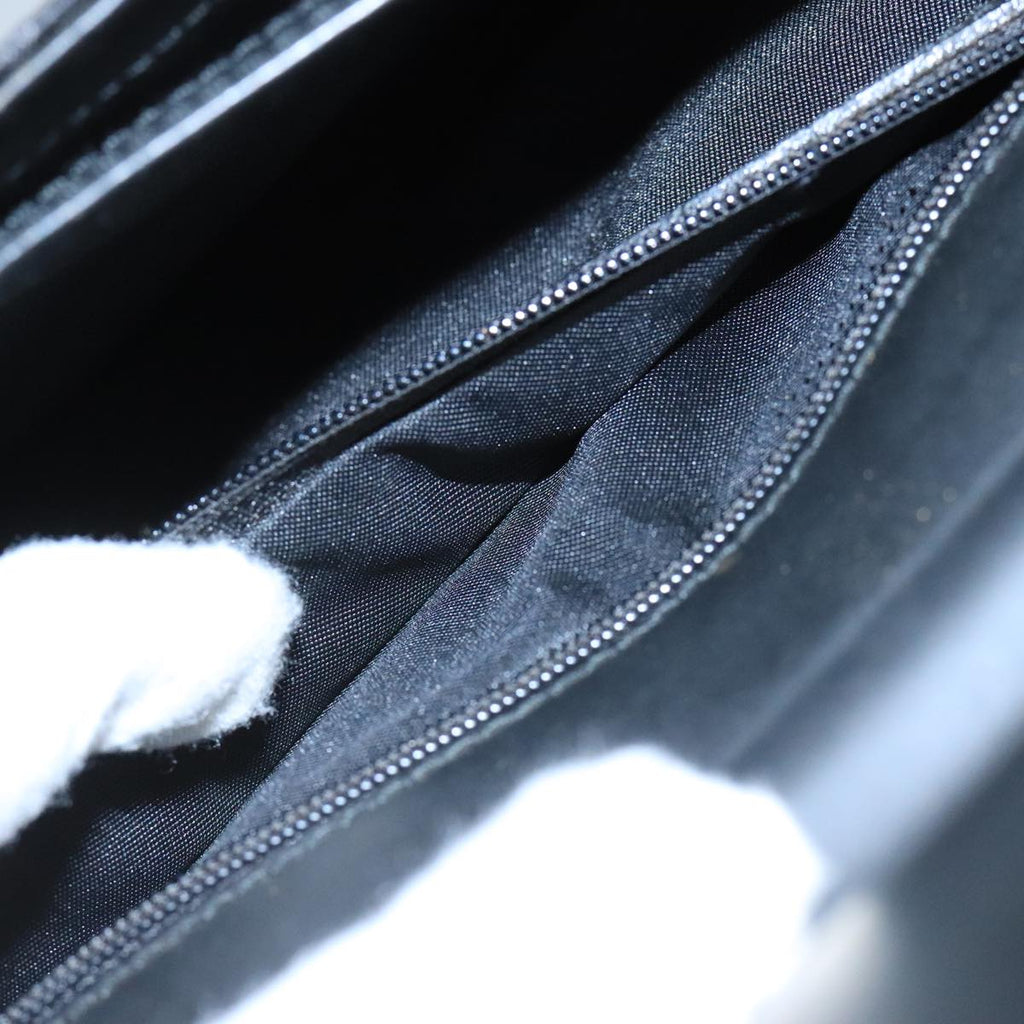 GUCCI GG Canvas Clutch Bag Black Silver 018 1600 bs19445