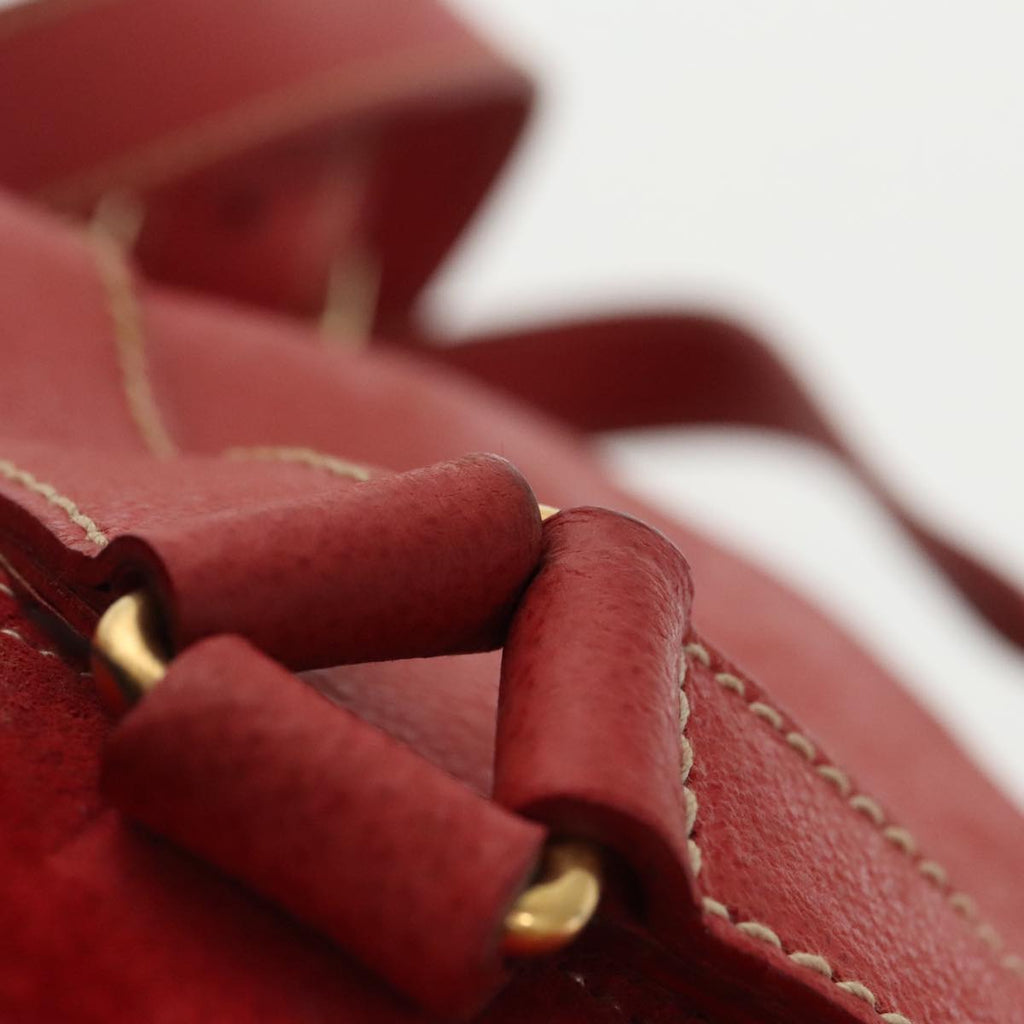 GUCCI Bamboo Backpack Suede Red Gold 003 58 0030 bs19461