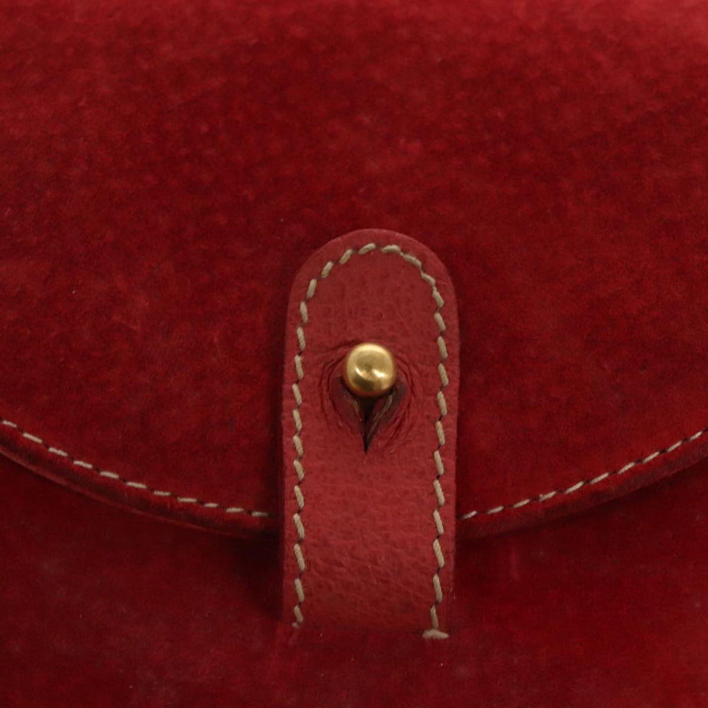 GUCCI Bamboo Backpack Suede Red Gold 003 58 0030 bs19461