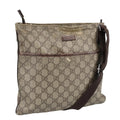 GUCCI GG Supreme Shoulder Bag PVC Beige 141626 bs19483