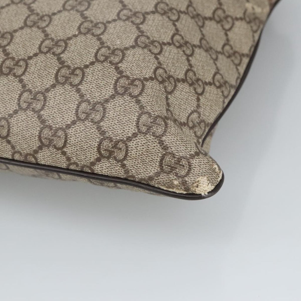 GUCCI GG Supreme Shoulder Bag PVC Beige 141626 bs19483
