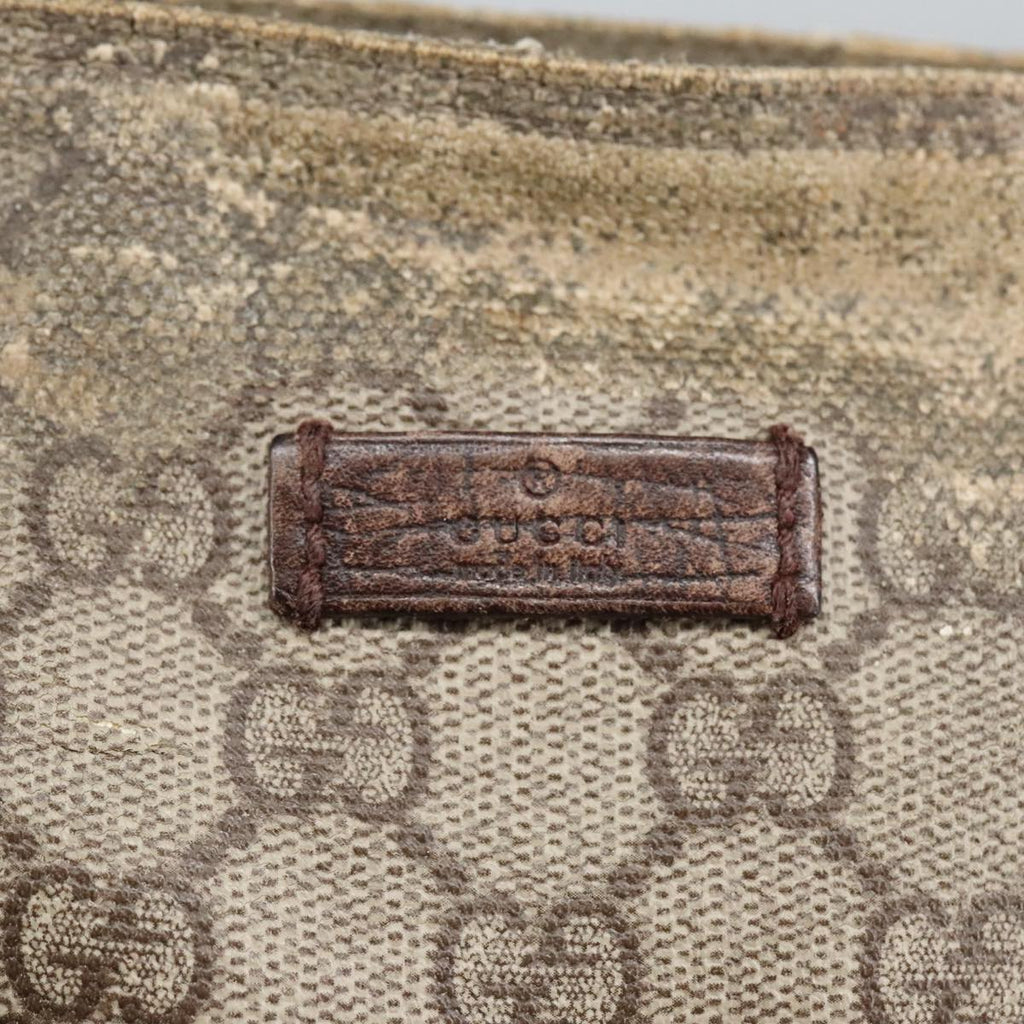GUCCI GG Supreme Shoulder Bag PVC Beige 141626 bs19483