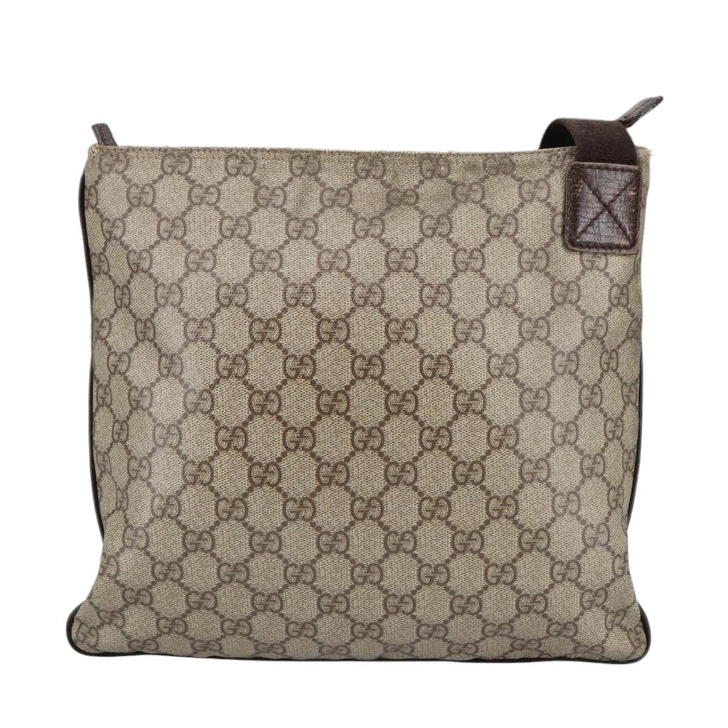 GUCCI GG Supreme Shoulder Bag PVC Beige 141626 bs19483