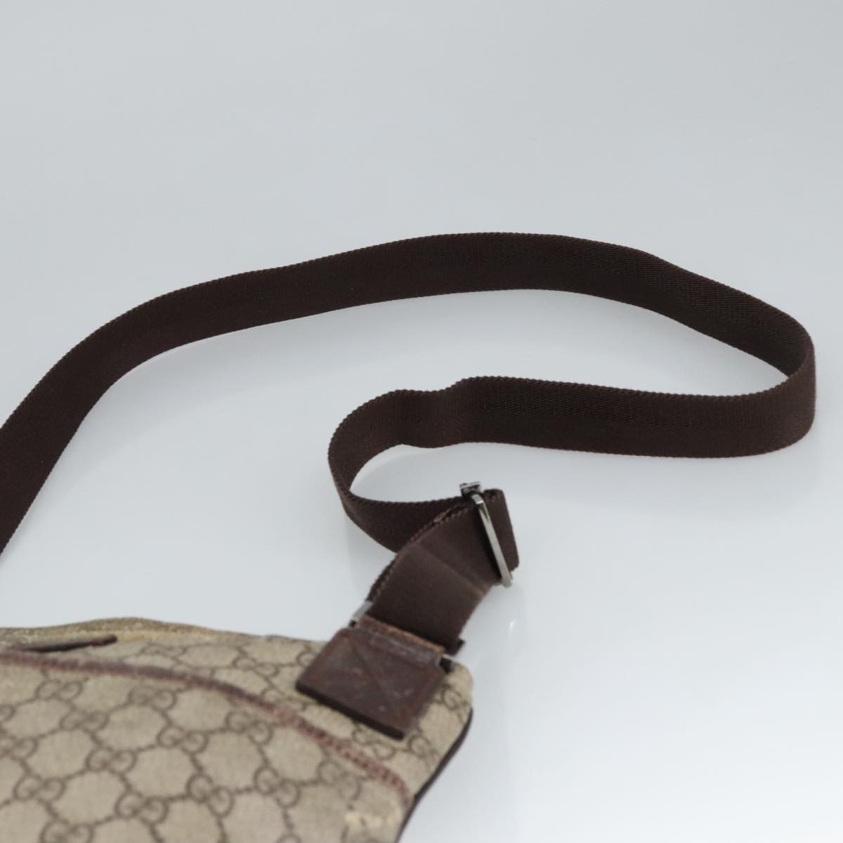 GUCCI GG Supreme Shoulder Bag PVC Beige 141626 bs19483